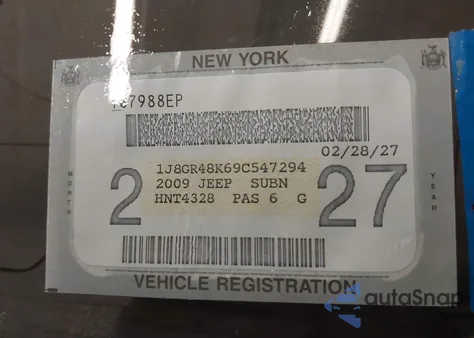 2009 Jeep Grand Cherokee Laredo z USA, uszkodzony, nr VIN 1J8GR48K69C547294